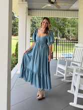 Load image into Gallery viewer, BEFORE I GO DRESS - SLATE BLUE