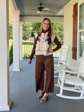 Load image into Gallery viewer, Western Detailed Knit Sweater Vest - Ecru