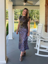 Load image into Gallery viewer, WILD ABOUT YOU SKIRT - BLUE