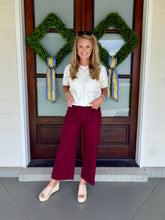 Load image into Gallery viewer, MADE FOR YOU PANTS - BURGUNDY