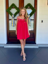 Load image into Gallery viewer, CAN YOU FEEL IT DRESS - RED