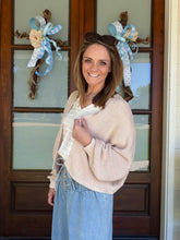 Load image into Gallery viewer, TAKE ME WITH YOU CARDIGAN - NATURAL
