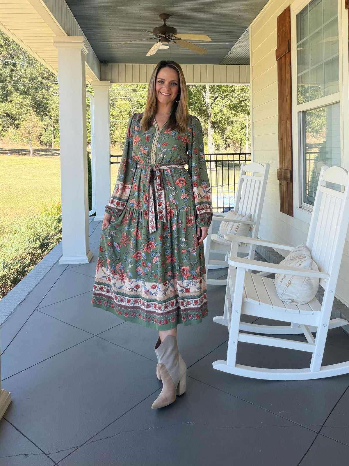 FOR YOUR BEST DRESS - SAGE MULTI