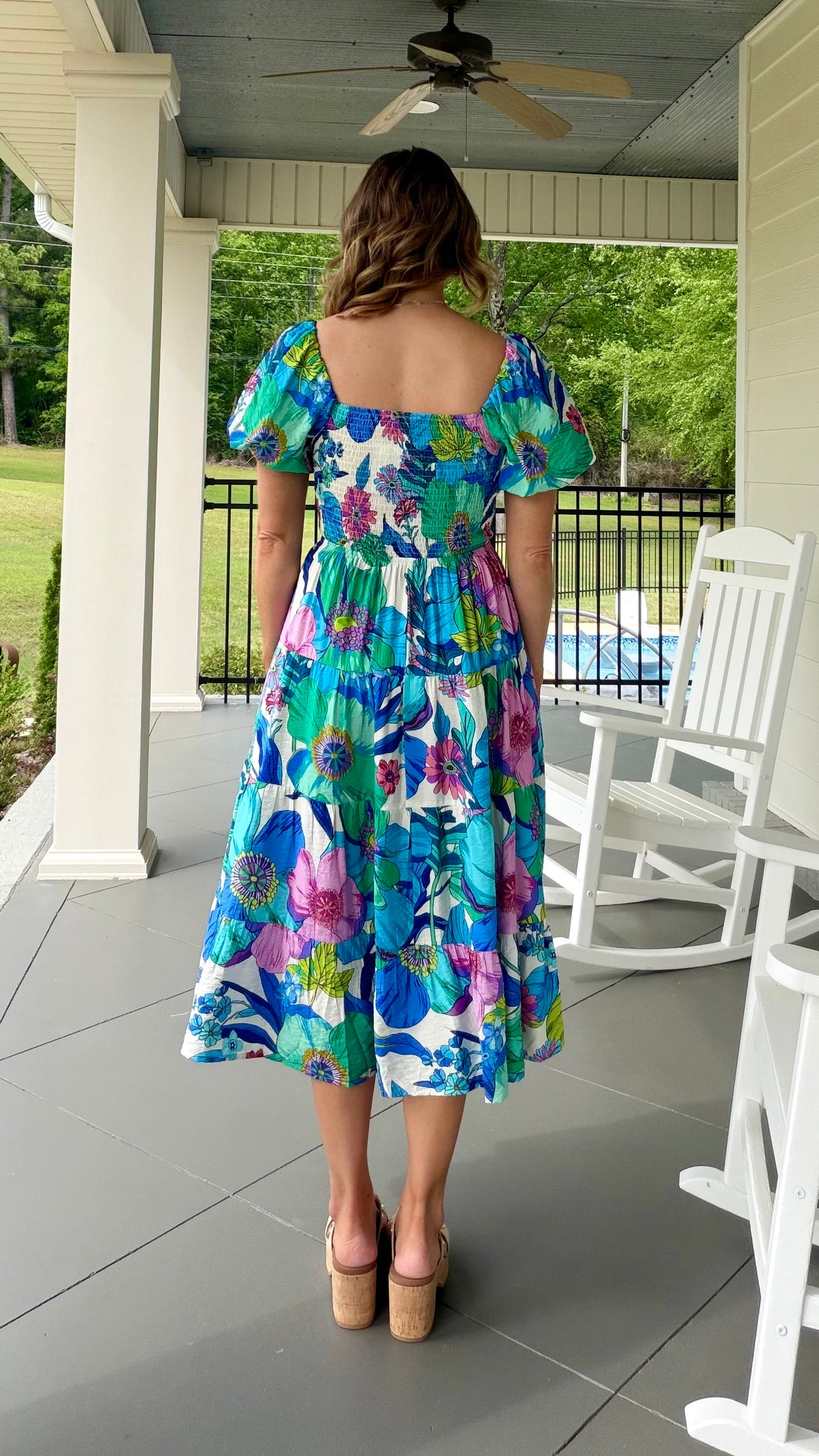 WISH YOU THE BEST DRESS - BLUE MULTI