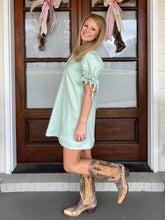 Load image into Gallery viewer, TEACHING AS I GO DRESS - SAGE
