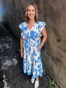 CHANGING PLACES DRESS - BLUE