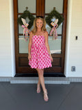 NEVER ENOUGH DRESS - CORAL/PINK
