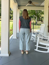 Load image into Gallery viewer, MAKE MY DAY JEANS - LT DENIM W/ PATCHES
