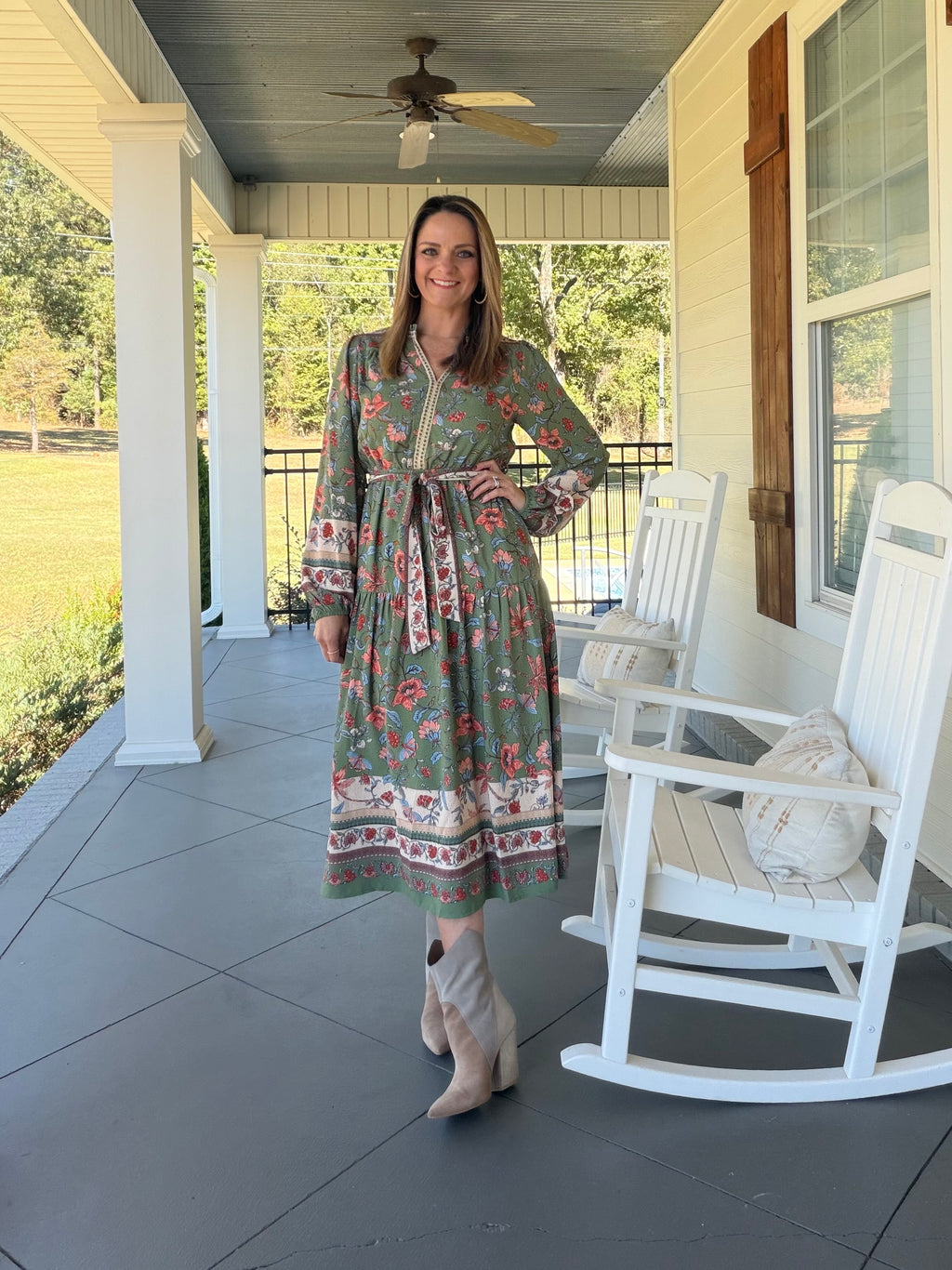 FOR YOUR BEST DRESS - SAGE MULTI
