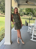 CLEAR THE PATH DRESS - OLIVE