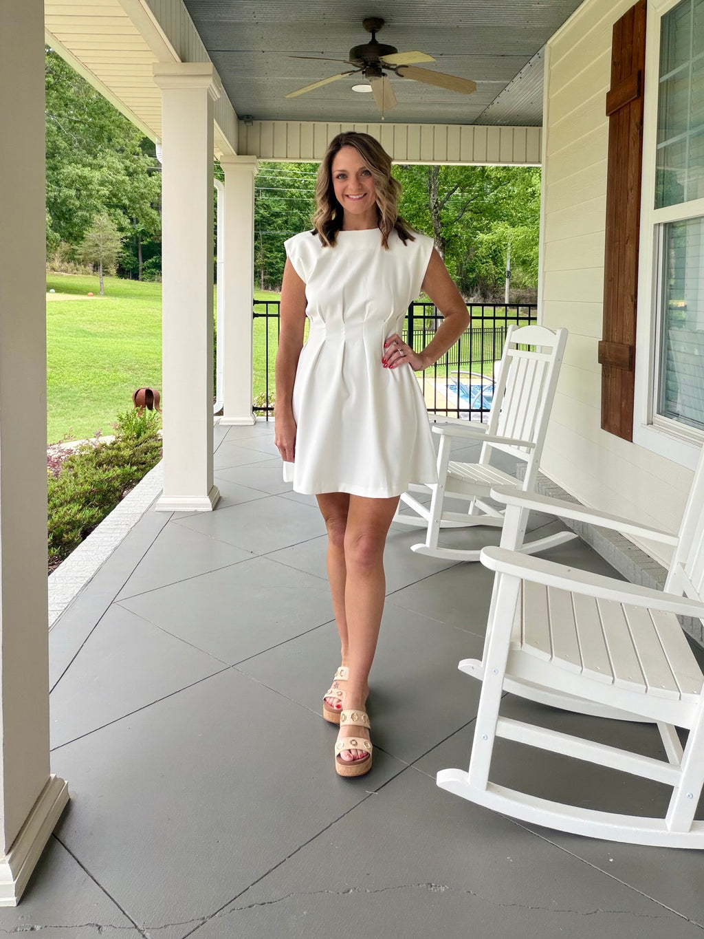 TO THE NEXT STEP DRESS - WHITE