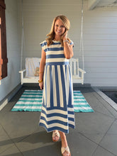 Load image into Gallery viewer, TRY YOUR BEST DRESS - BLUE STRIPE

