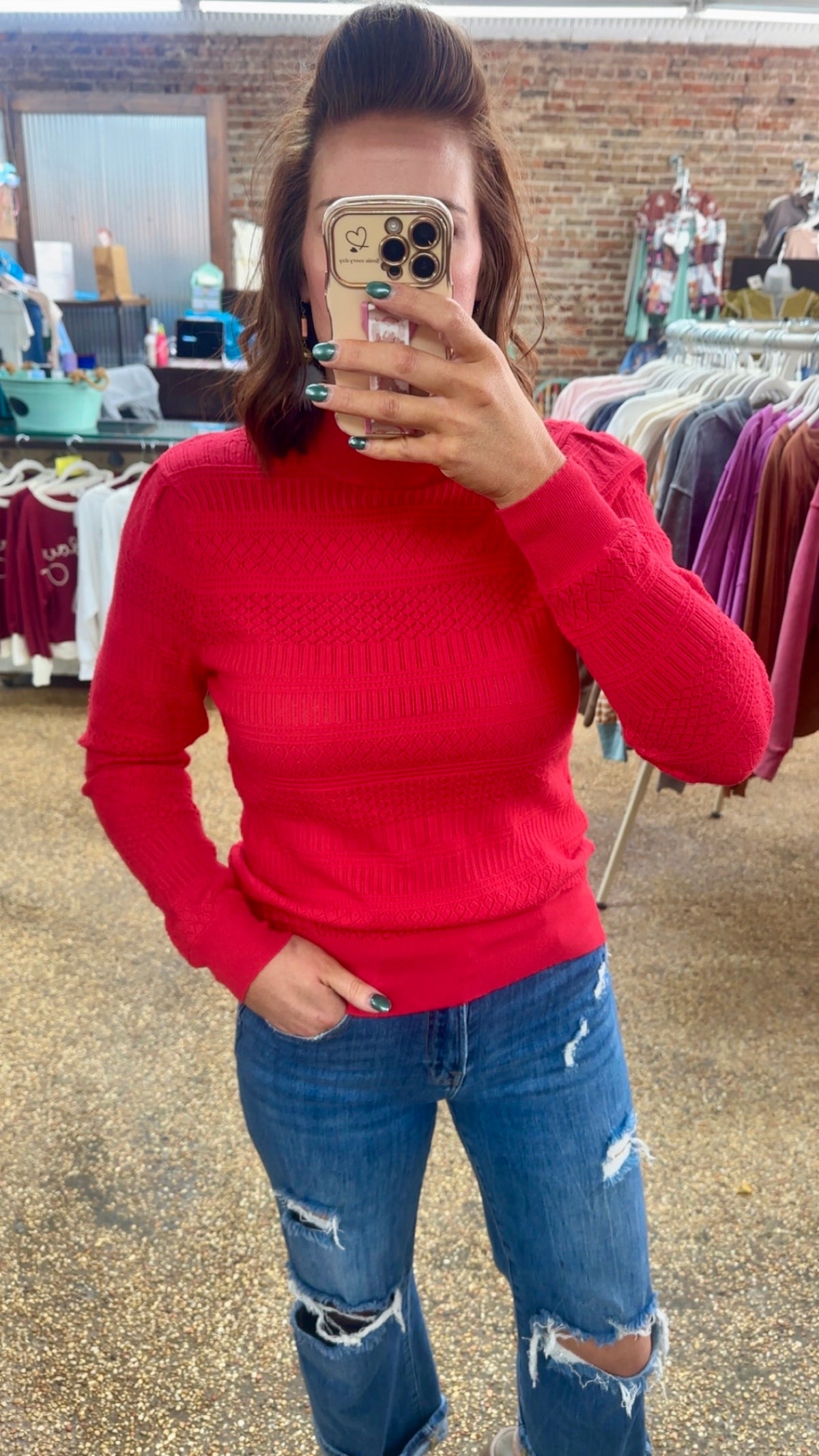 FALLING FOR YOU TOP - RED