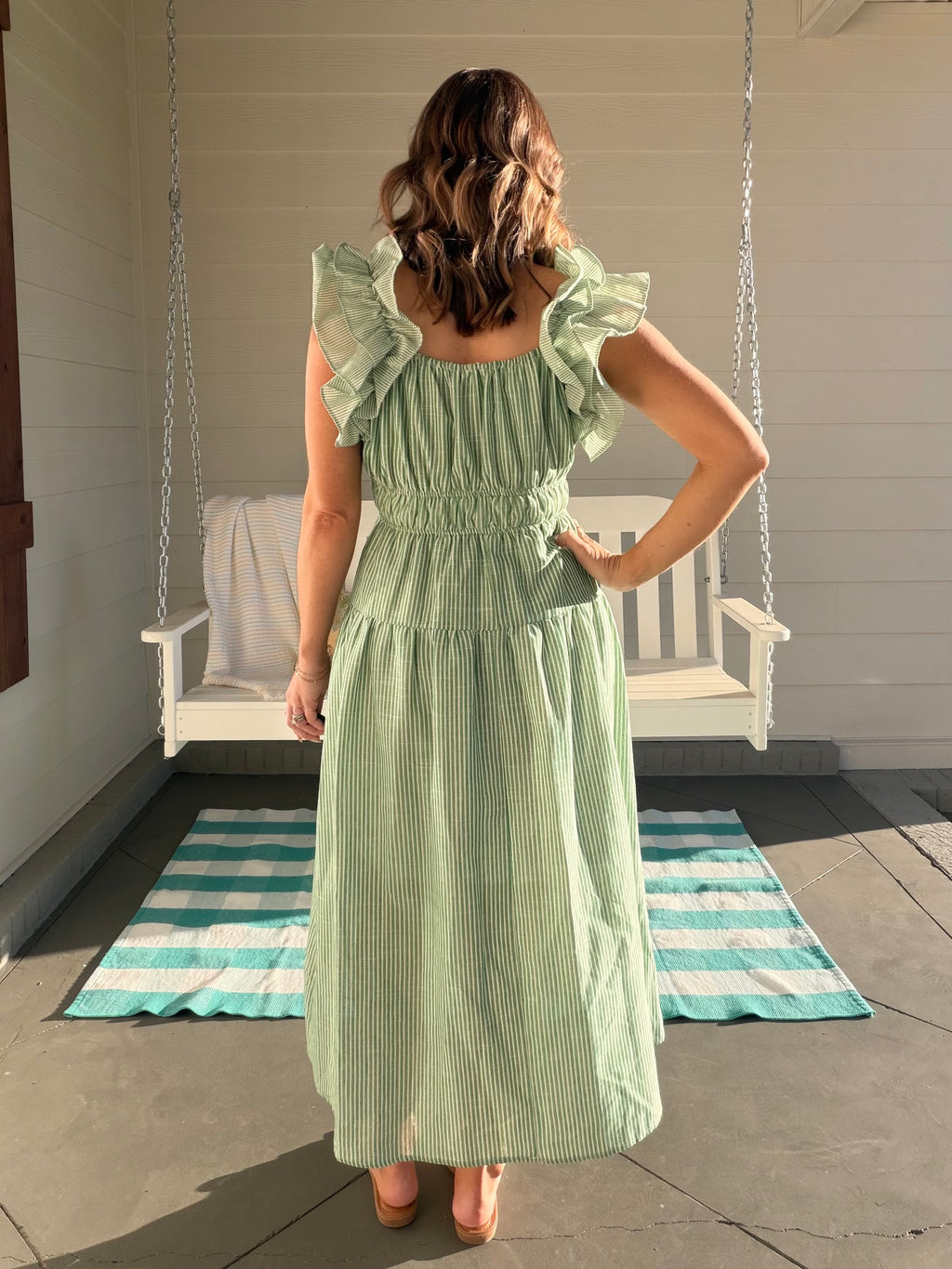 STAY THE COURSE DRESS - GREEN