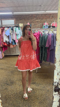 HELP ME OUT DRESS - CORAL
