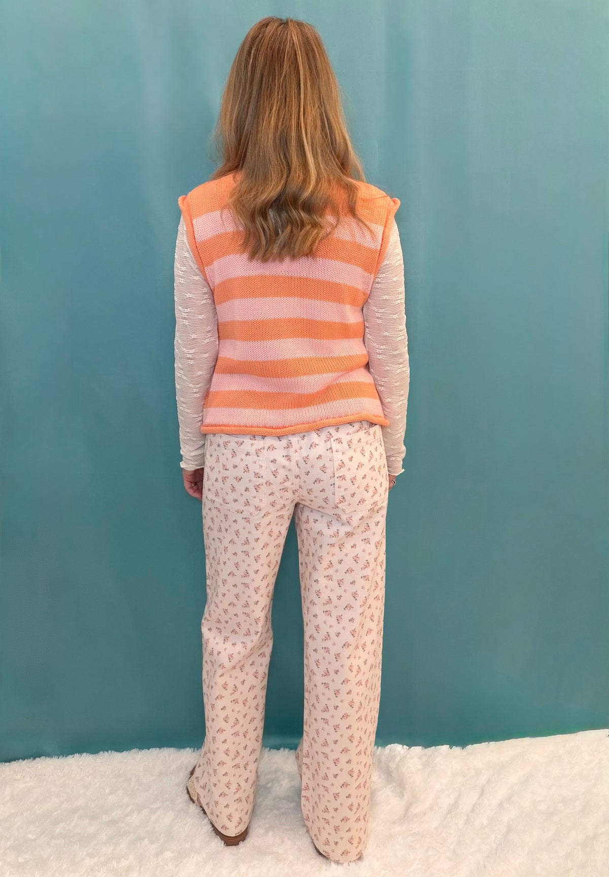 CAN YOU TELL VEST - PINK/ORG