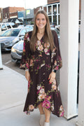 WHAT ITS WORTH DRESS - BROWN