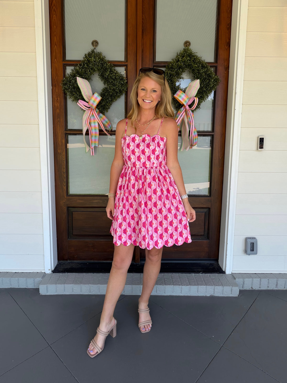 NEVER ENOUGH DRESS - CORAL/PINK