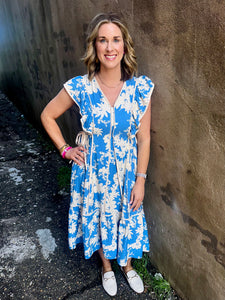 CHANGING PLACES DRESS - BLUE