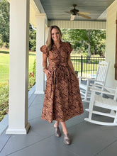 Load image into Gallery viewer, ALL IN FOR IT DRESS - TAN/BROWN
