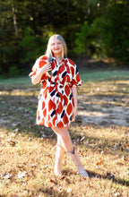 Load image into Gallery viewer, FEELING FREE DRESS - RUST/NAVY
