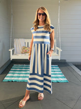 Load image into Gallery viewer, TRY YOUR BEST DRESS - BLUE STRIPE
