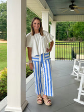 Load image into Gallery viewer, ALL OF THE TIME PANTS - BLUE/WHT
