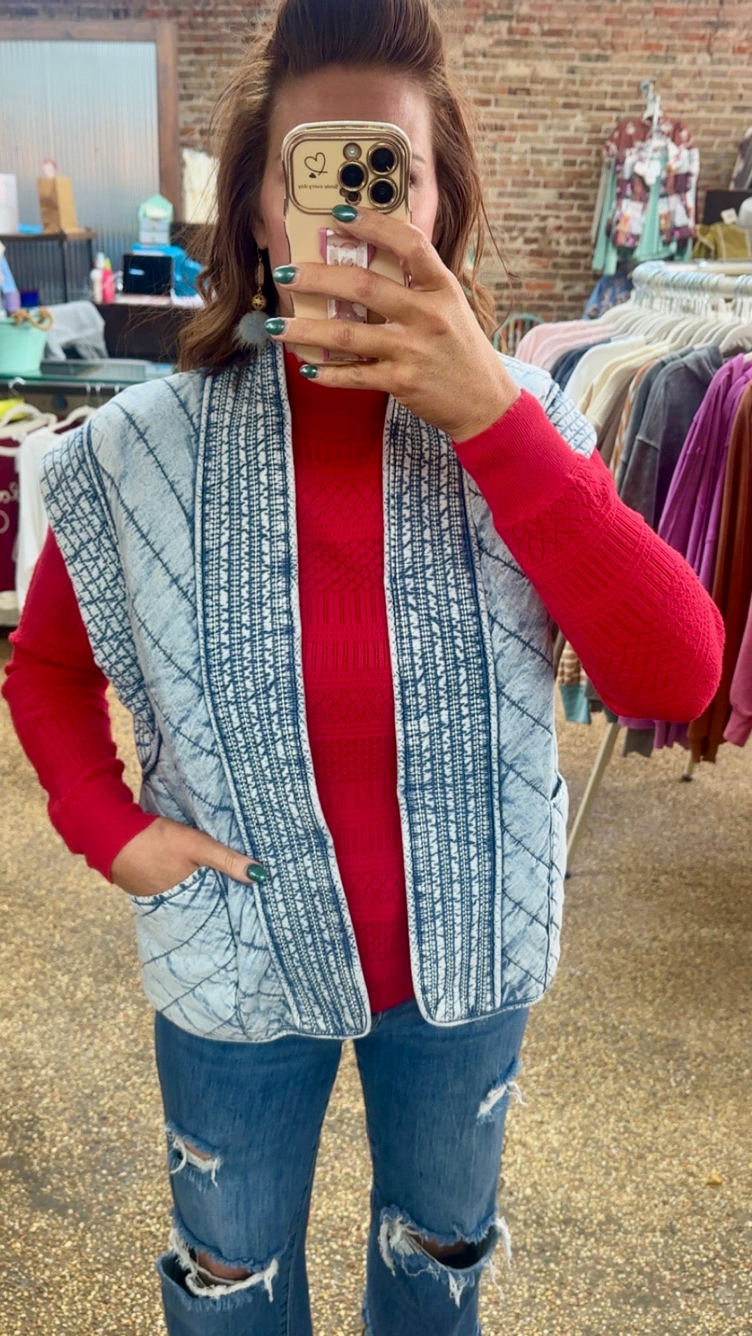 FALLING FOR YOU TOP - RED