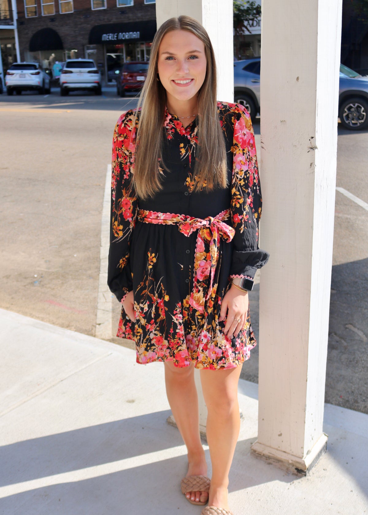 THERE YOU GO DRESS - BLACK MIX