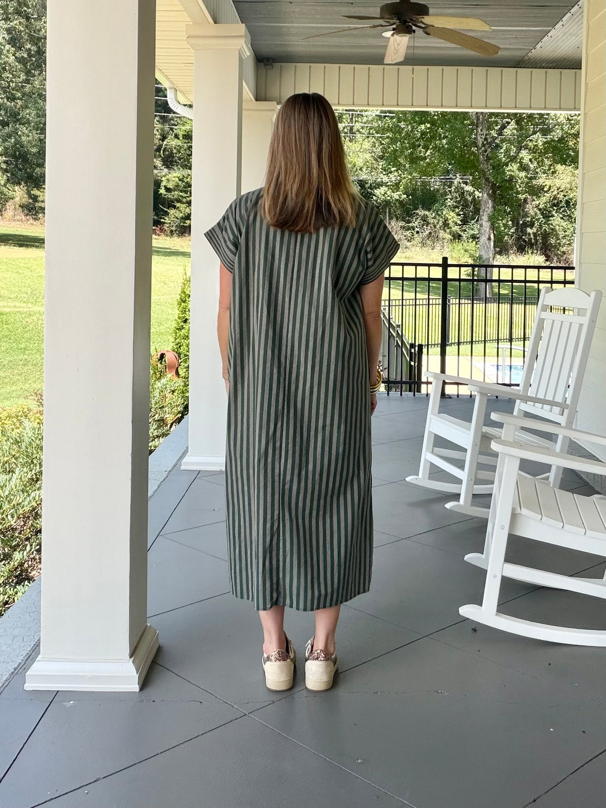 DEFEND TO THE END DRESS - HUNTER GREEN