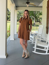 Load image into Gallery viewer, GIVE AND TAKE DRESS - CAMEL
