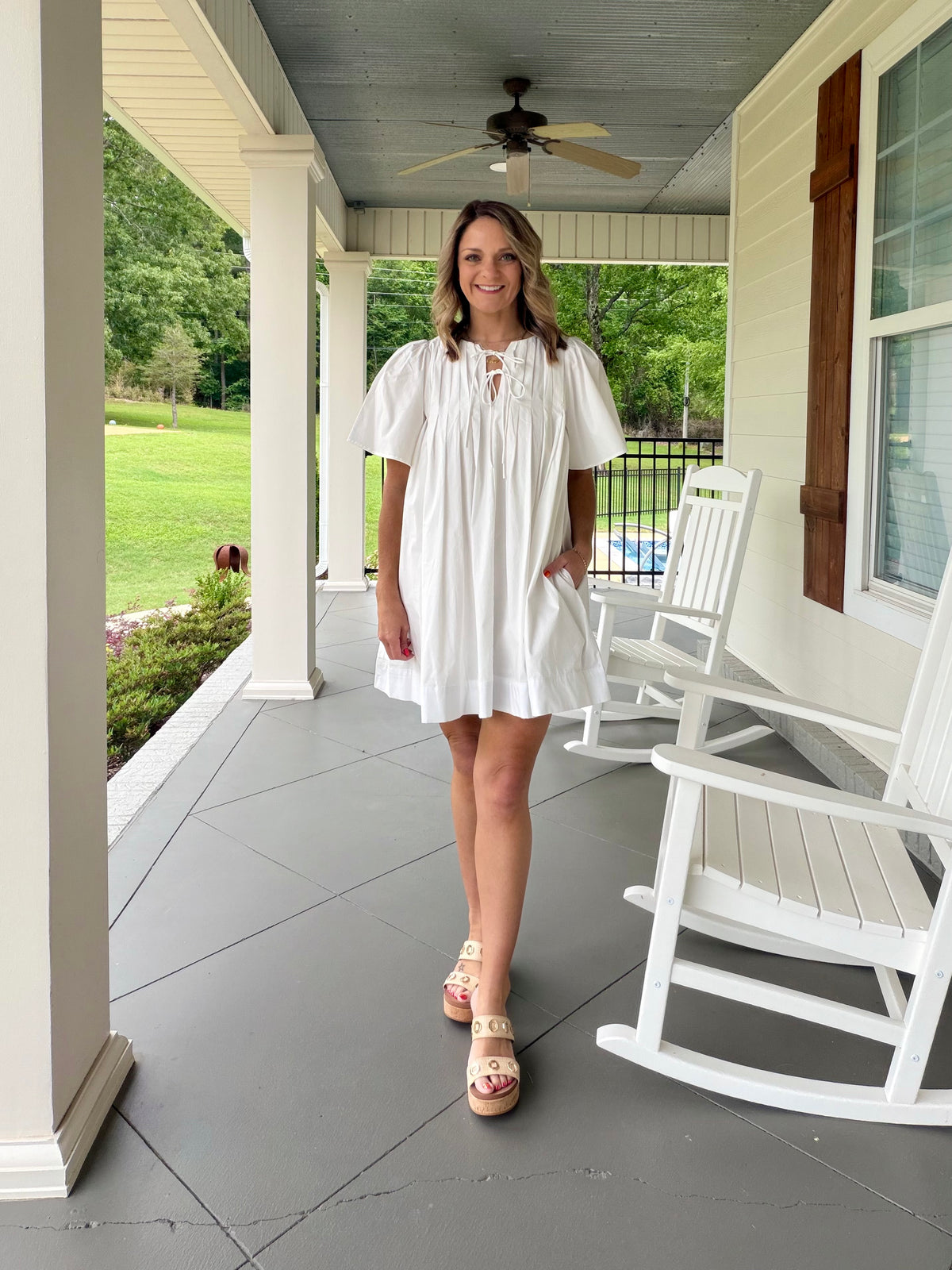 KEEP ON SINGING DRESS - WHITE