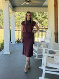 DRIVING ME CRAZY DRESS - MAROON