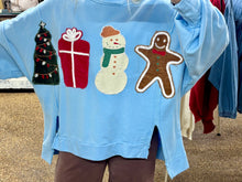 Load image into Gallery viewer, BRING ON THE HOLIDAYS TOP - LT BLUE
