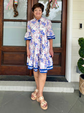 Load image into Gallery viewer, FEELING BETTER NOW DRESS - LILAC/BLUES
