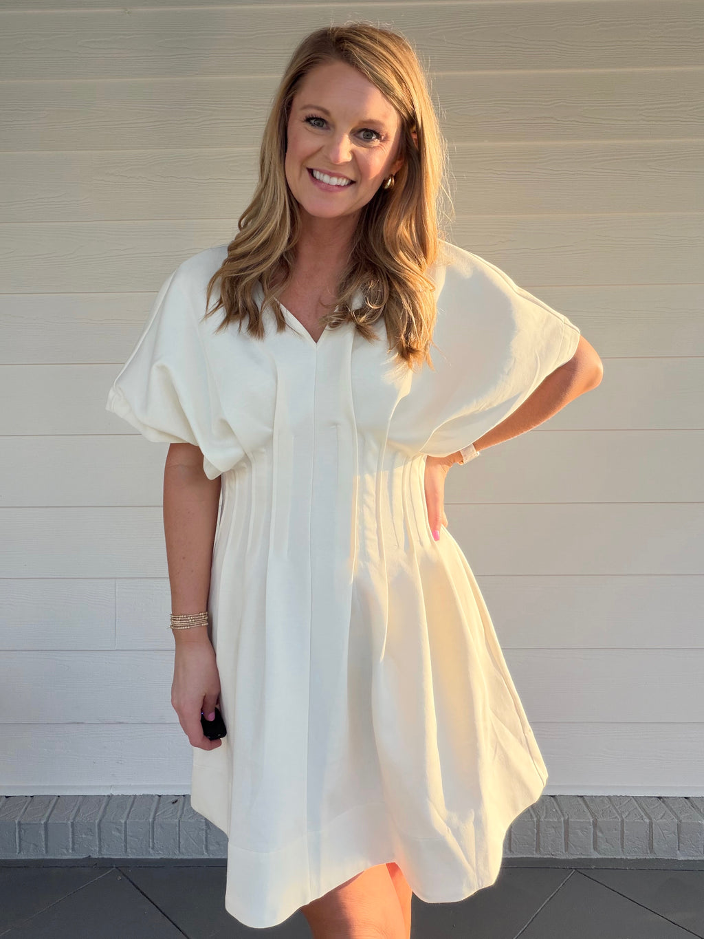 WHAT’S NEXT DRESS - CREAM