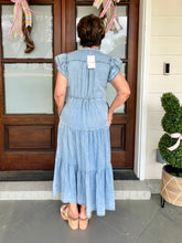 Load image into Gallery viewer, HELP YOURSELF OUT DRESS - DENIM
