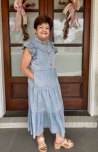 Load image into Gallery viewer, HELP YOURSELF OUT DRESS - DENIM

