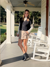 Load image into Gallery viewer, Floral Embroidery Woven Skort - Brown Mix
