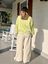 Load image into Gallery viewer, Drawstring Waist Wide Leg Polka Dot Pants - Cream
