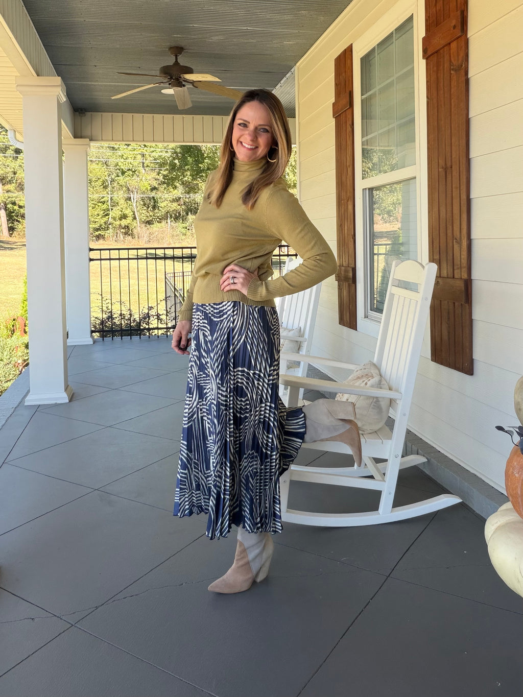 NEVER FAILS ME SKIRT - NAVY