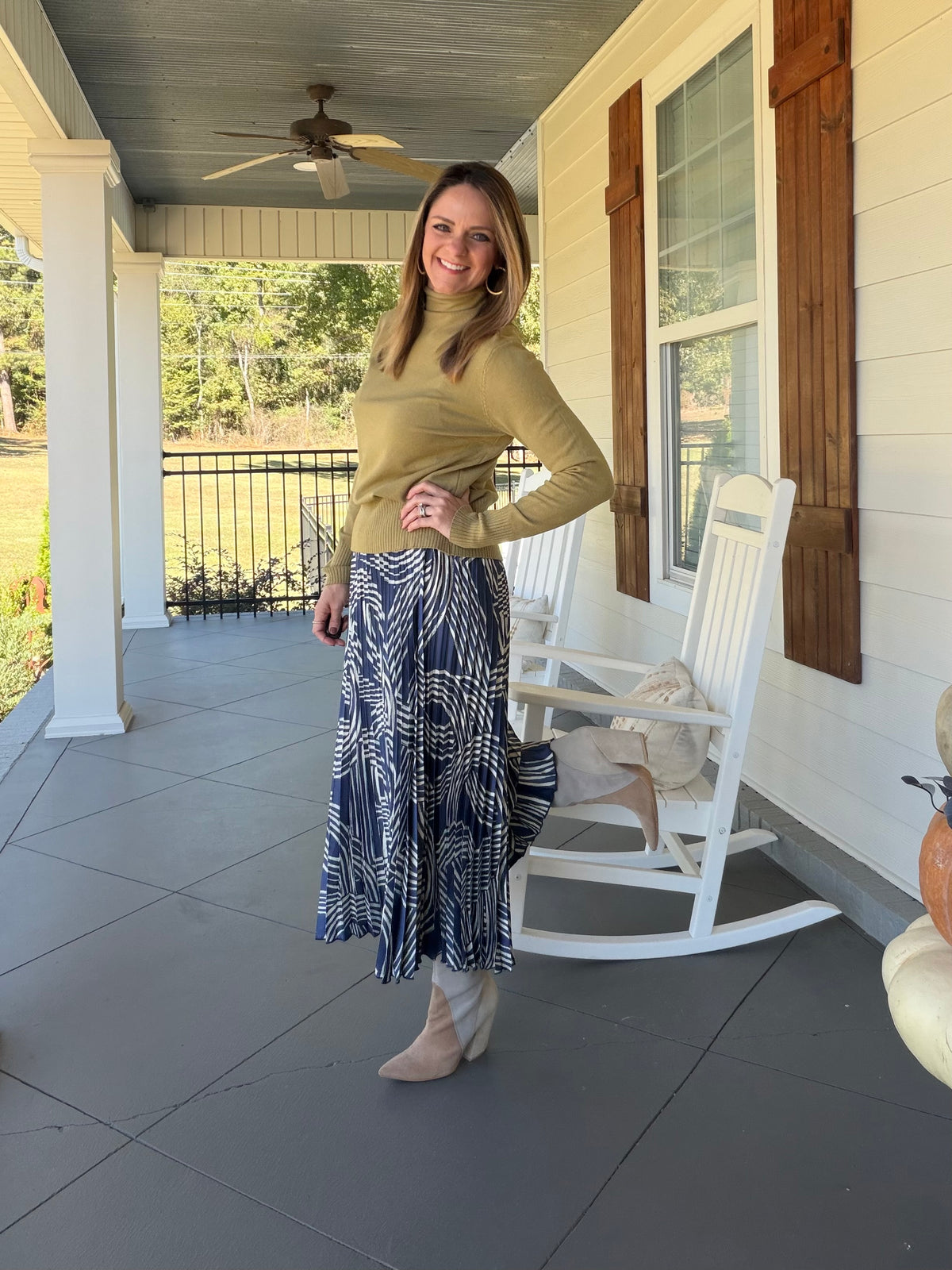 NEVER FAILS ME SKIRT - NAVY