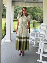 Load image into Gallery viewer, BELIEVE IN YOURSELF DRESS - OLIVE
