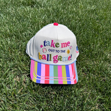 Load image into Gallery viewer, TAKE ME OUT TO THE BALLGAME HAT
