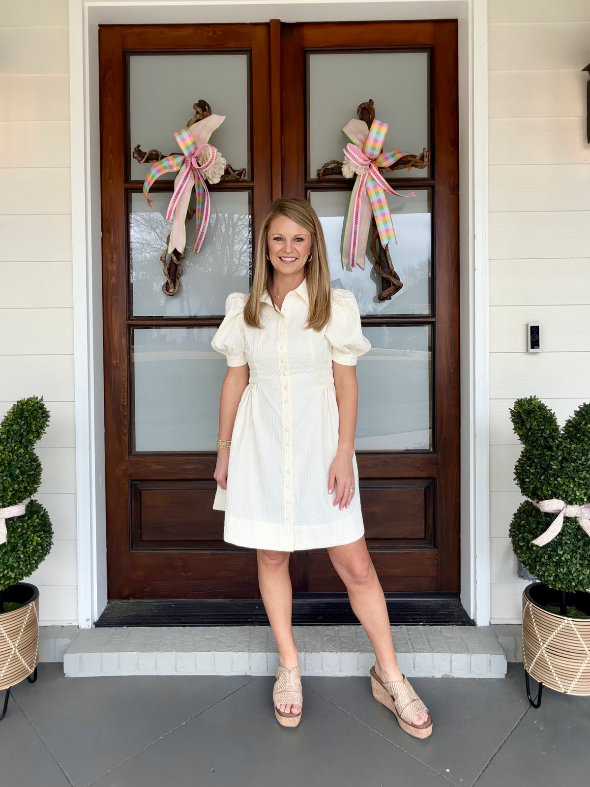 TIME TO TELL DRESS - CREAM