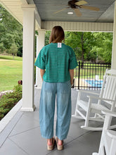 Load image into Gallery viewer, BETTER OFF ALONE TOP - GREEN/PINK
