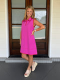 ALMOST MAYBE DRESS - MAGENTA