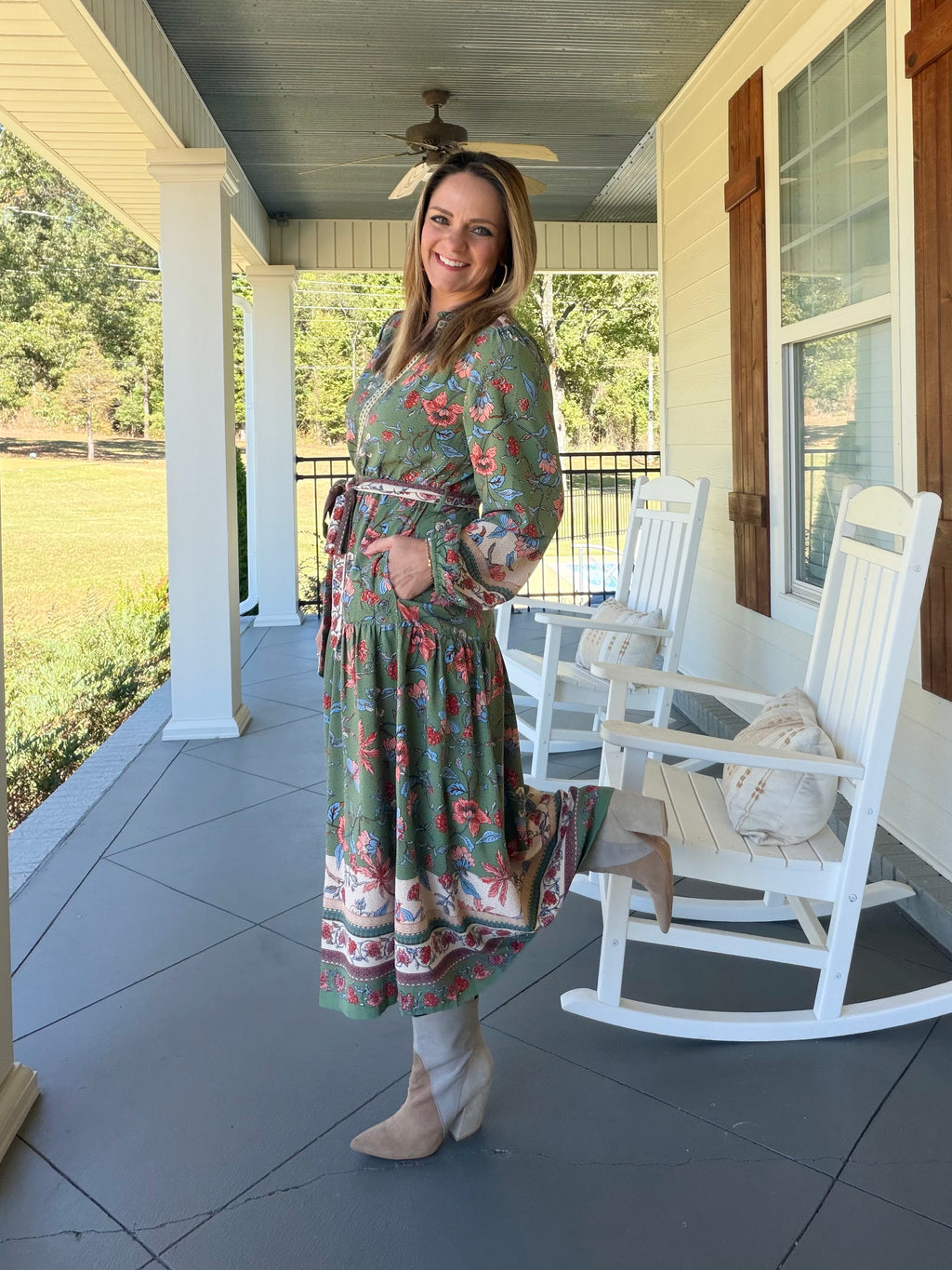 FOR YOUR BEST DRESS - SAGE MULTI
