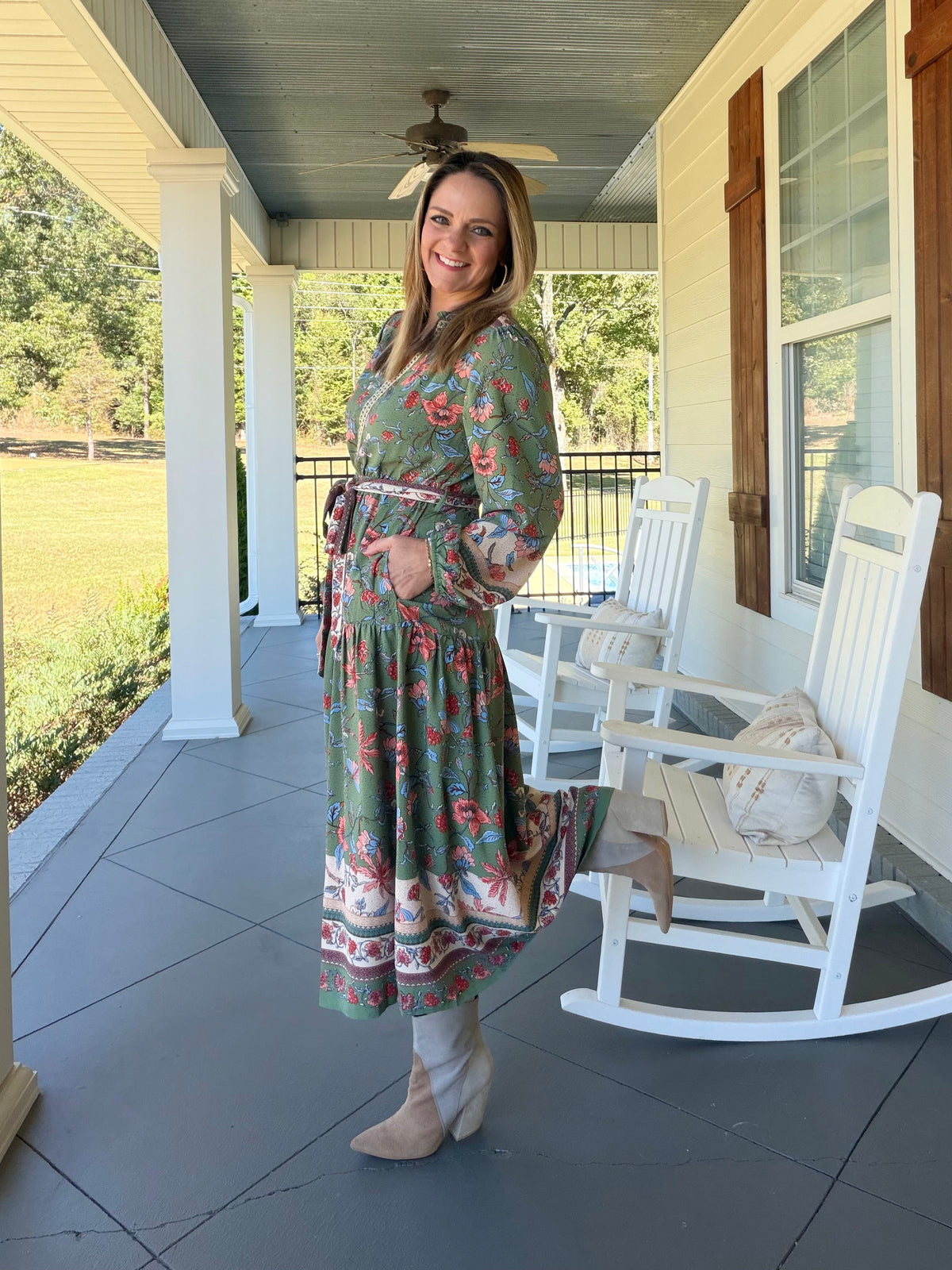 FOR YOUR BEST DRESS - SAGE MULTI