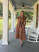 Load image into Gallery viewer, ALL IN FOR IT DRESS - TAN/BROWN
